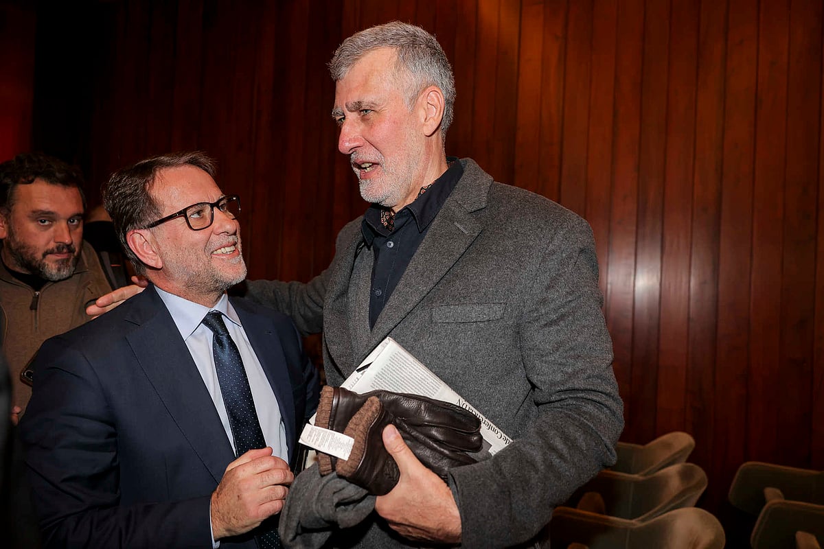 Luís Neves, diretor da PJ, com o Almirante Gouveia e Melo.